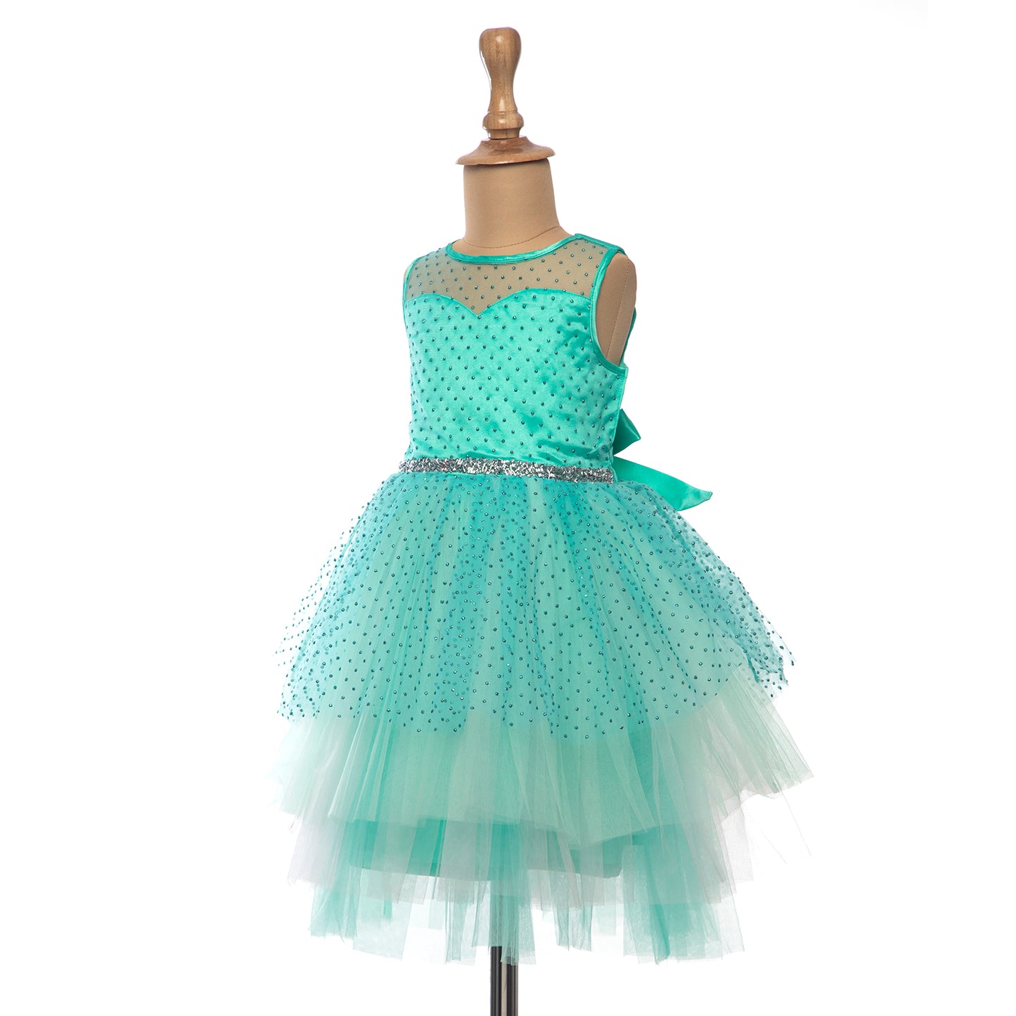 Light Green Glitters Dress(Blings) - Christmas Special , Ideal for Weddings