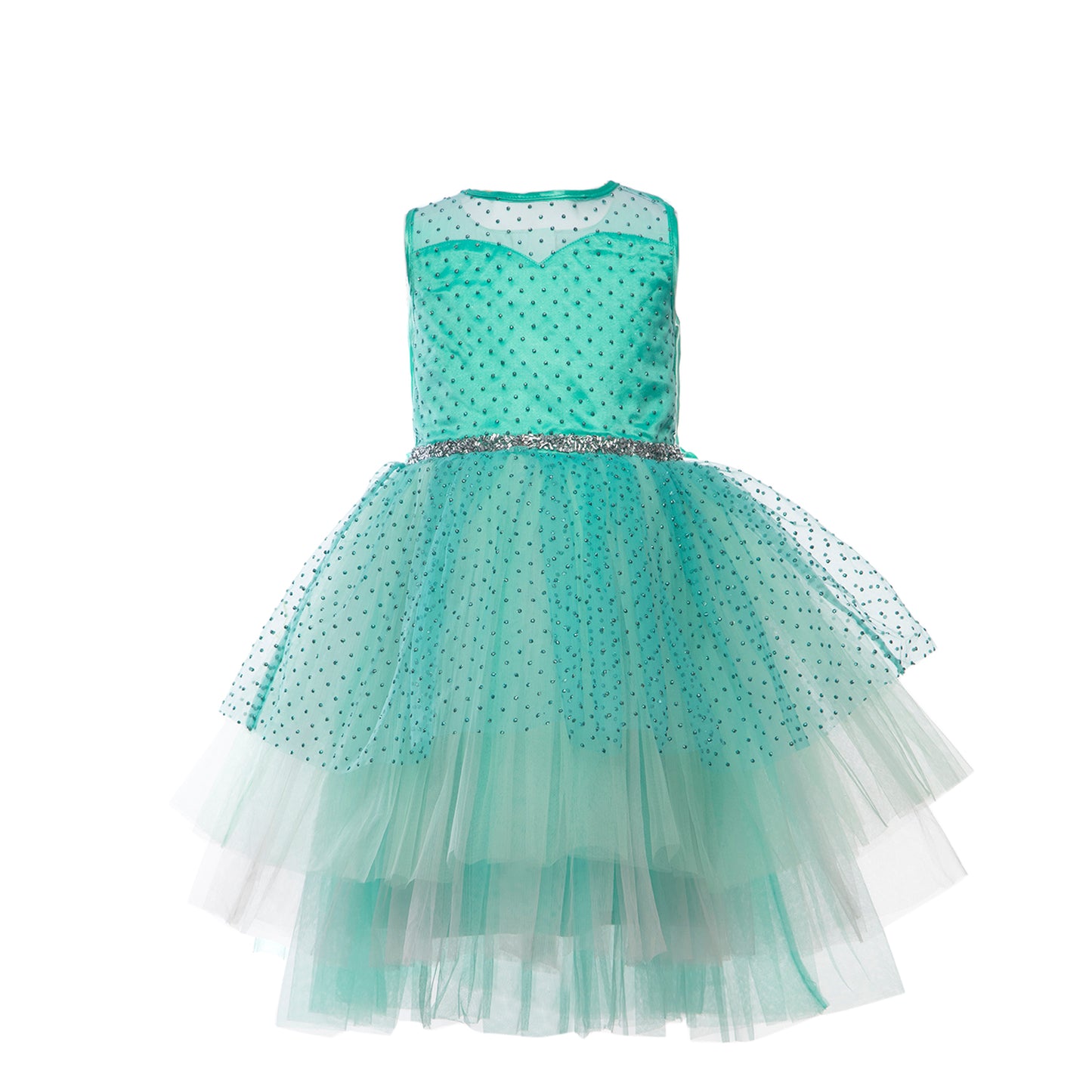 Light Green Glitters Dress(Blings) - Christmas Special , Ideal for Weddings