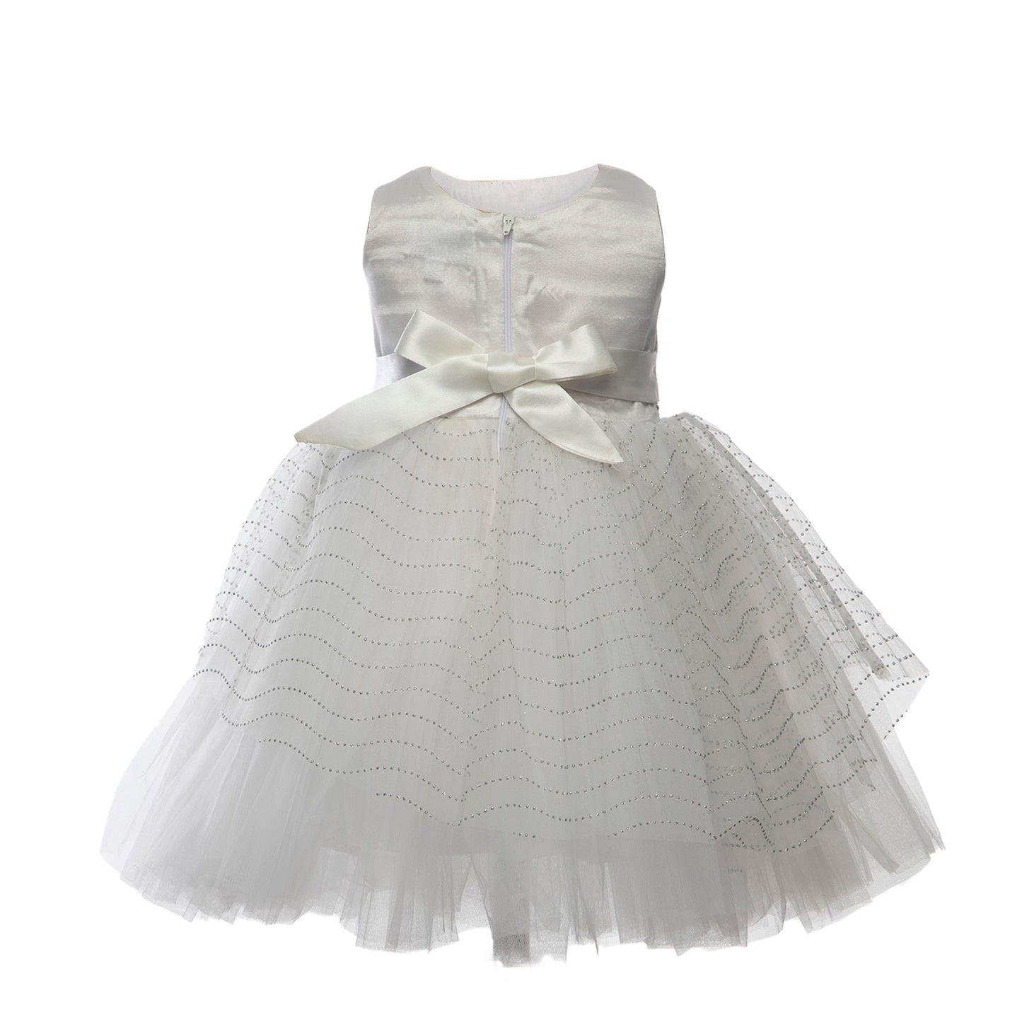 Ivory White Girls Princess Dress - Baptism Communion Birthday Performances