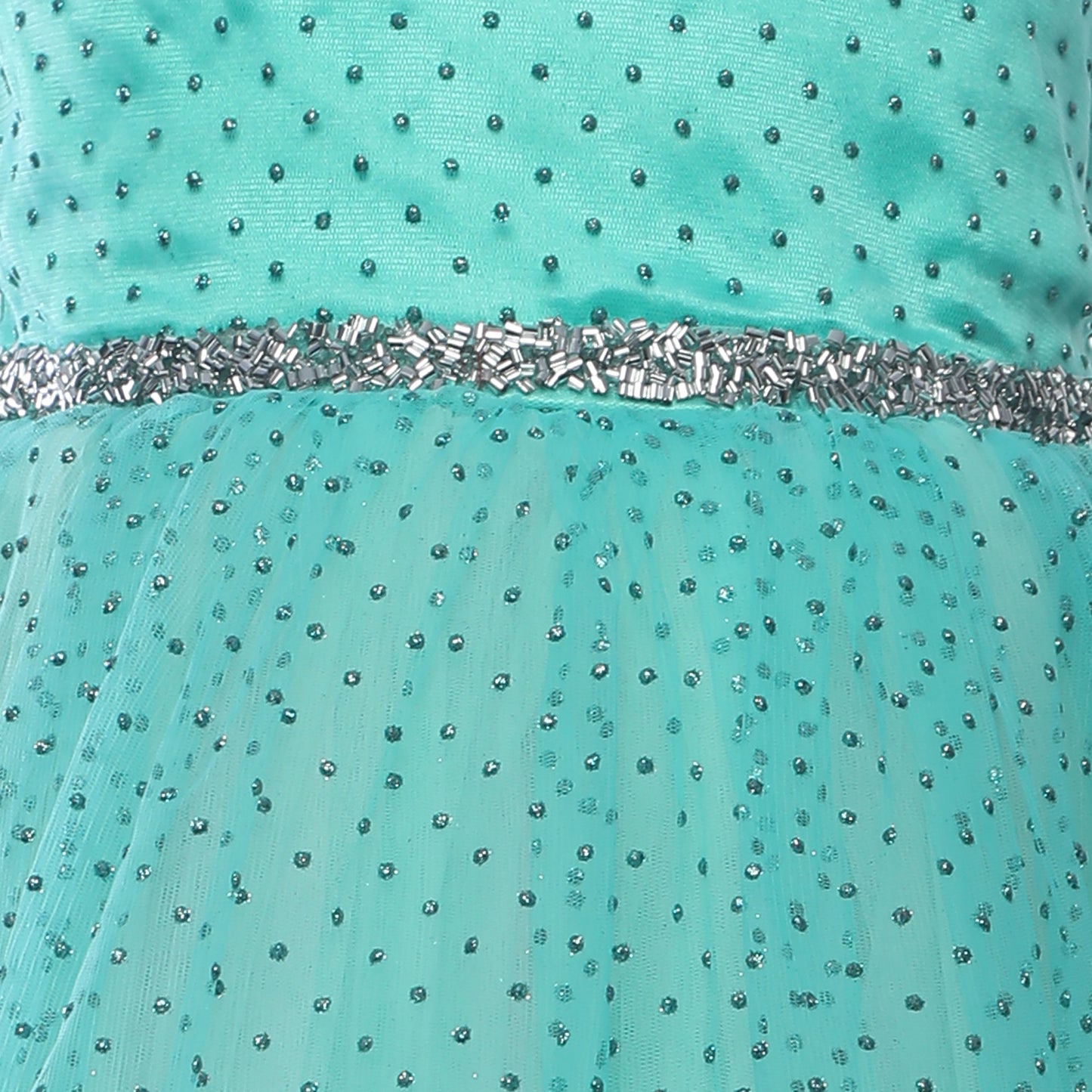 Light Green Glitters Dress(Blings) - Christmas Special , Ideal for Weddings