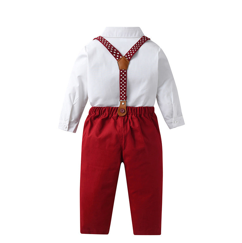 Baby Boy Suits Formal Outfit 4 Piece Set