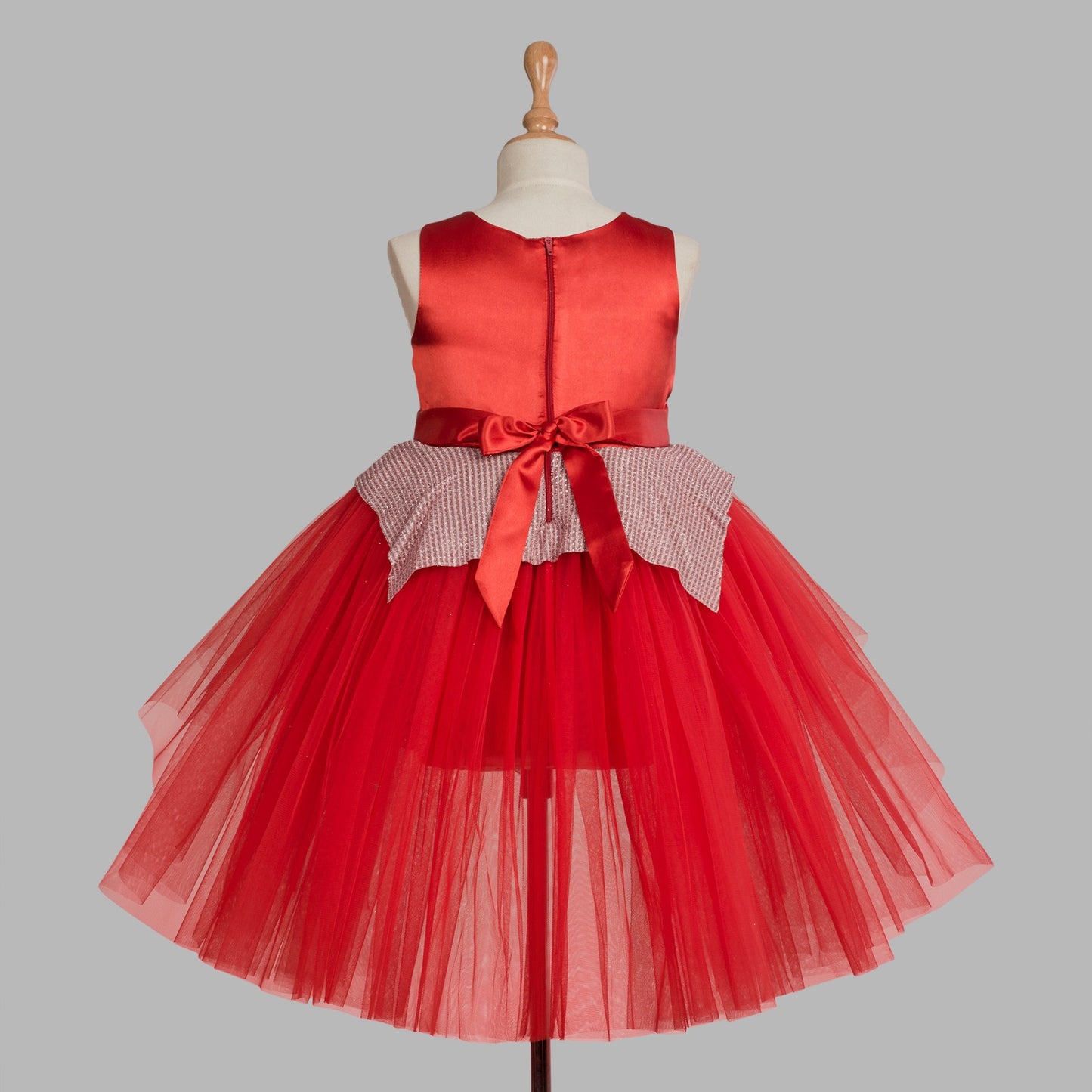 Red Silver Dress - Perfect for Christmas 2024 Holiday Season