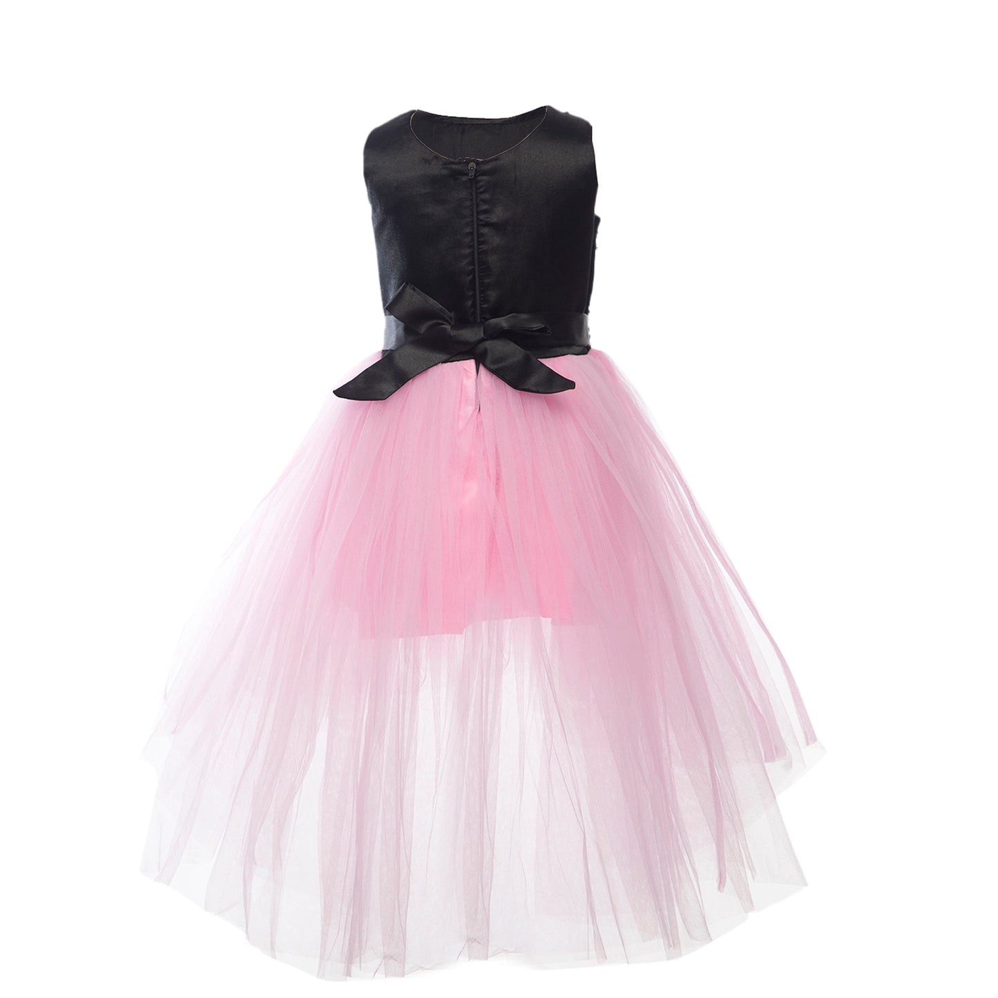 Black & Pink Glitter Dress - Perfect for Birthday Parties, Weddings Flower Girls