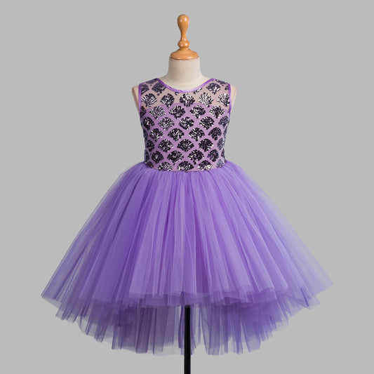 MySquareFeetHome Kids - Purple Sparkle Princess Dress